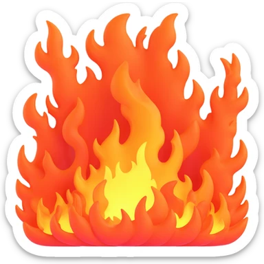 fiery underworld sticker