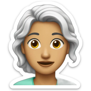 Garota negra psicóloga sticker