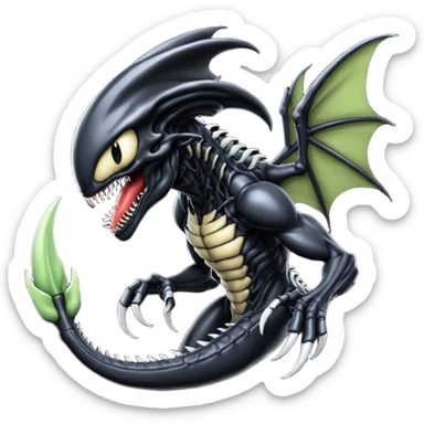 Venom-Xenomorph-Darkrai-Scyther-fusion  sticker
