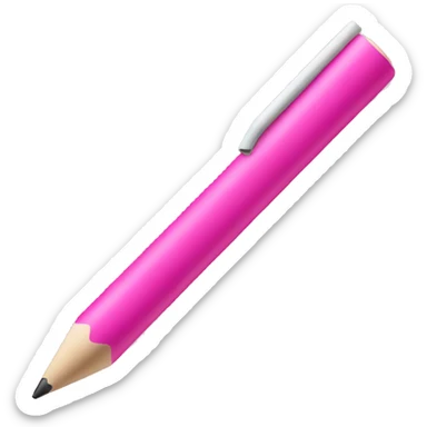 Pink Apple Pencil  sticker
