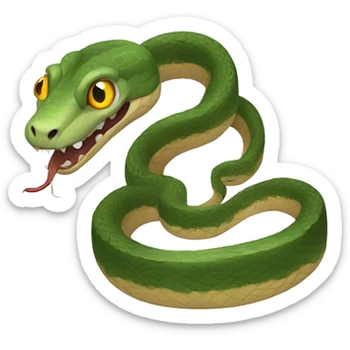 scary snake sticker