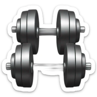 dumbells sticker