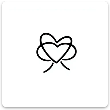Hand-drawn sexual health clinic symbol with medical cross and heart icon sticker