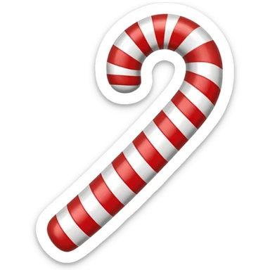 candy cane regular stripes 3d effect sticker