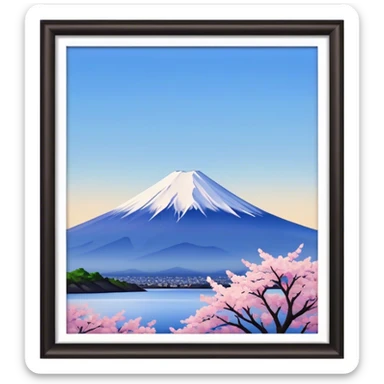 mount fuji sticker