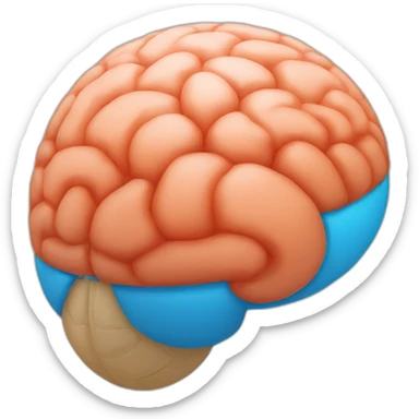 beach ball brain sticker