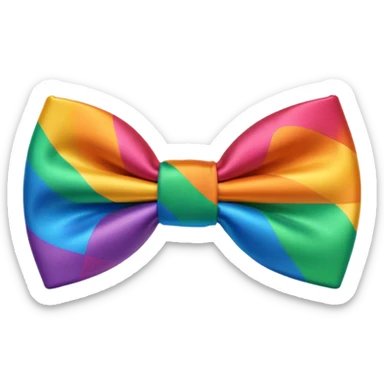 Rainbow bowtie sticker