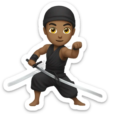 Ninja y nike sticker