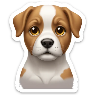 homem, e 1 cachorro sticker