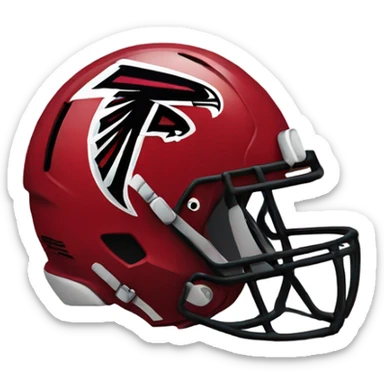 Atlanta falcons helmet  sticker