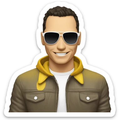 Tiesto diciendo hola sticker