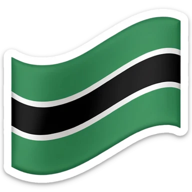 Make the flag of the Ural Republic, white, green, black sticker