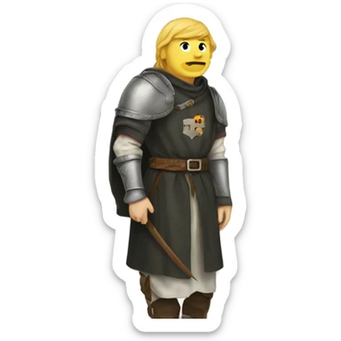 lonely ritter im mittelalter sticker
