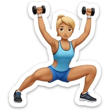 Workout l sticker