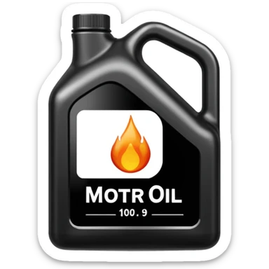 motor oil sticker