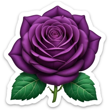 Aubergine rose  sticker