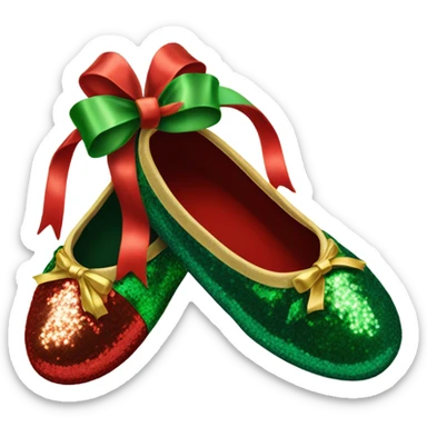 Christmas ballet shoes  sticker