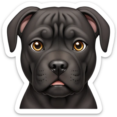 black female cane corso sticker