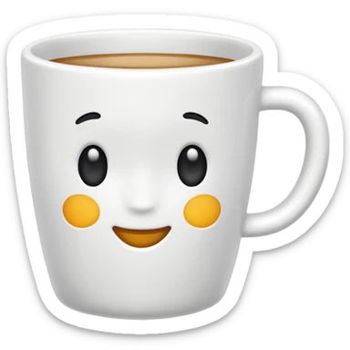 white cup with no face sticker