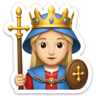 pretre du moyen age sticker