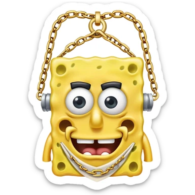 Thug SpongeBob sticker