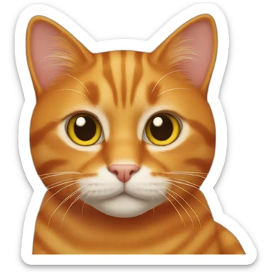 Ginger cat sticker
