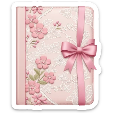 coquette diary sticker