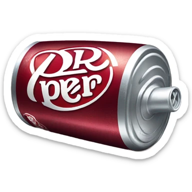 dr pepper soda can sticker