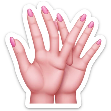 Interlocked pinkie fingers sticker