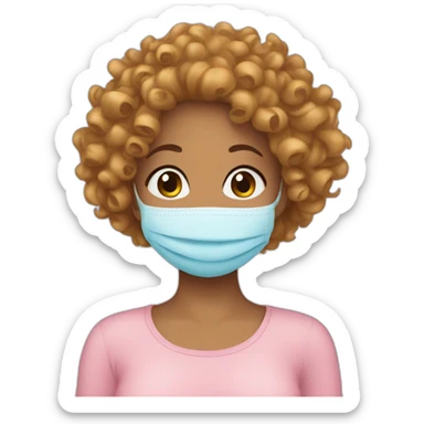 Postpartum curly hair sticker