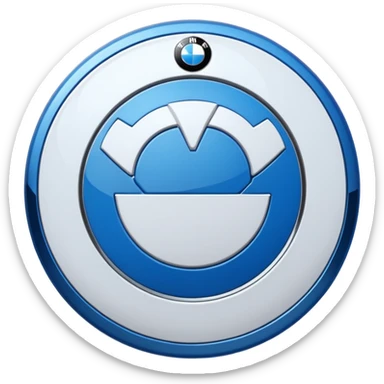 Bmw real logo sticker
