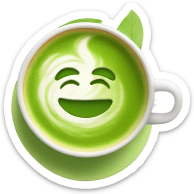 Matcha latte  sticker