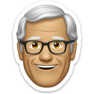 David letterman  sticker