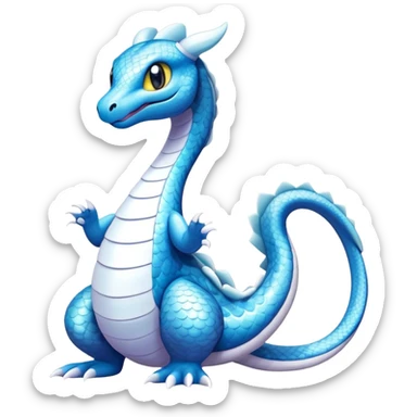 Seviper-Dragonair-Dratini-hybrid, full body, 4 legs sticker