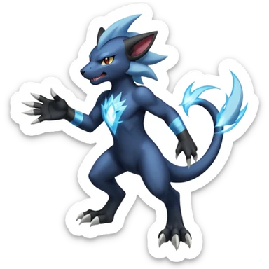 Luxray-Electrike-Manectric-Absol-fusion, full body sticker