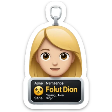 video editor nametag sticker