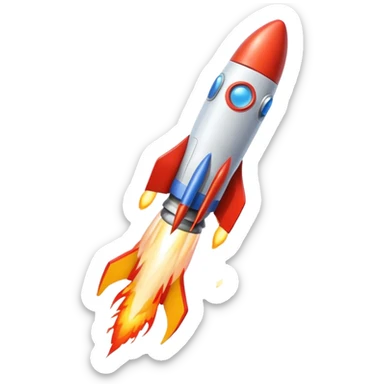 riding a rocket france boom! sticker