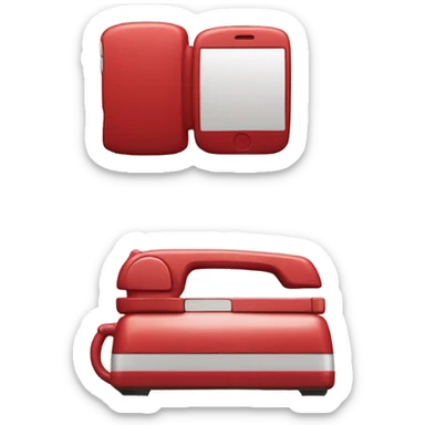 red iPhone sticker