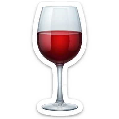 glass of wine  sticker