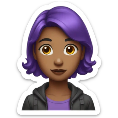 Draw me a 'violet' sticker