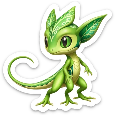 Exotic Treecko-Celebi-hybrid full body sticker
