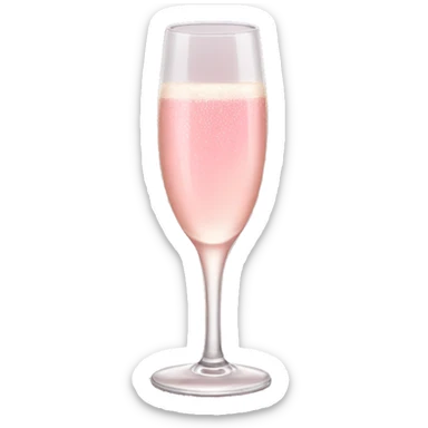 Pink champagne toast sticker