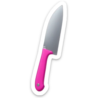 pink knife  sticker