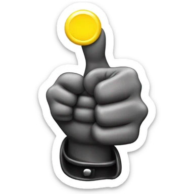 Thumbs up emoji 3d sticker