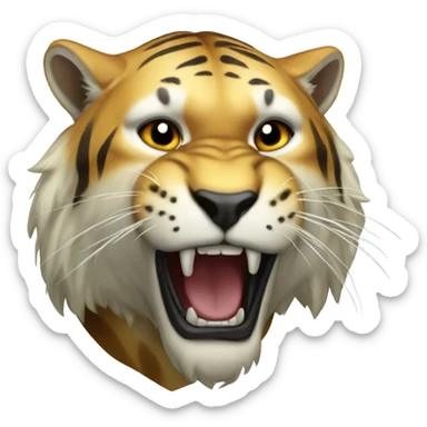 Sabertooth tiger sticker