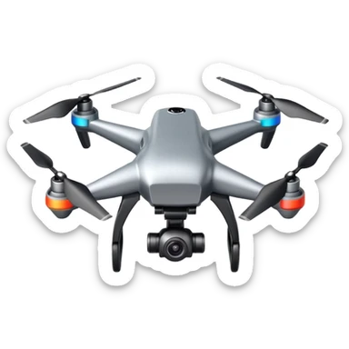 Dron emoji  fpv sticker