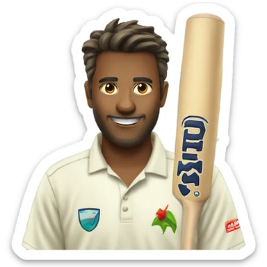 cricket bat emojis sticker