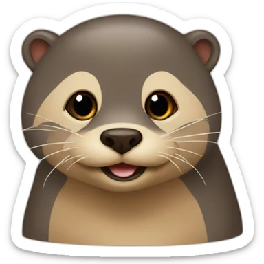 Tortu et loutre sticker