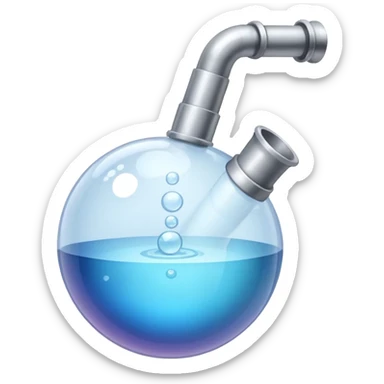 Bubble pipe made of quartz sticker