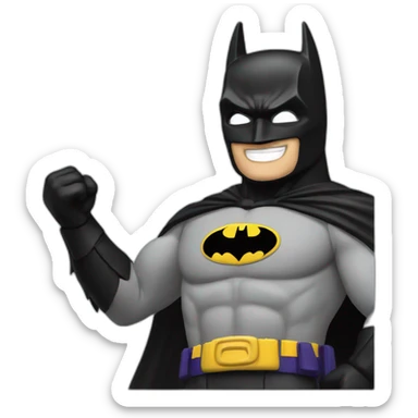 Batman is ecstatic sticker